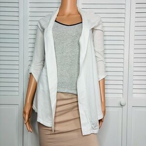 2/$25 EXPRESS White Open Front Lightweight Cardigan Size Medium